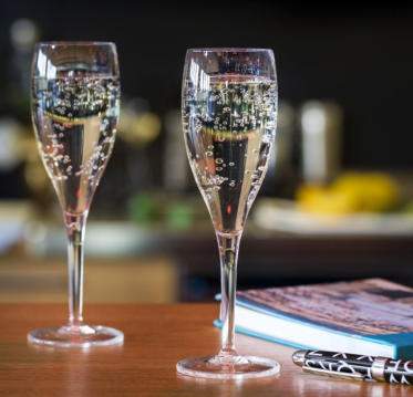 onbreekbare champagneglazen
